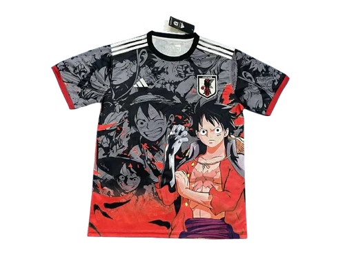 Camisa Japão "Luffy" Ed. Especial 24/25 s/n° Adidas Masculina - Vermelha e Preta